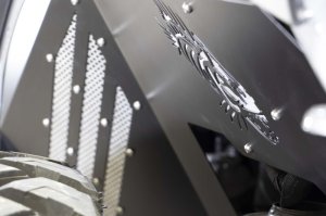 Jeep Wrangler Inner Fender Kit - Front - Fishbone Offroad - Black Powdercoat - `18-`27